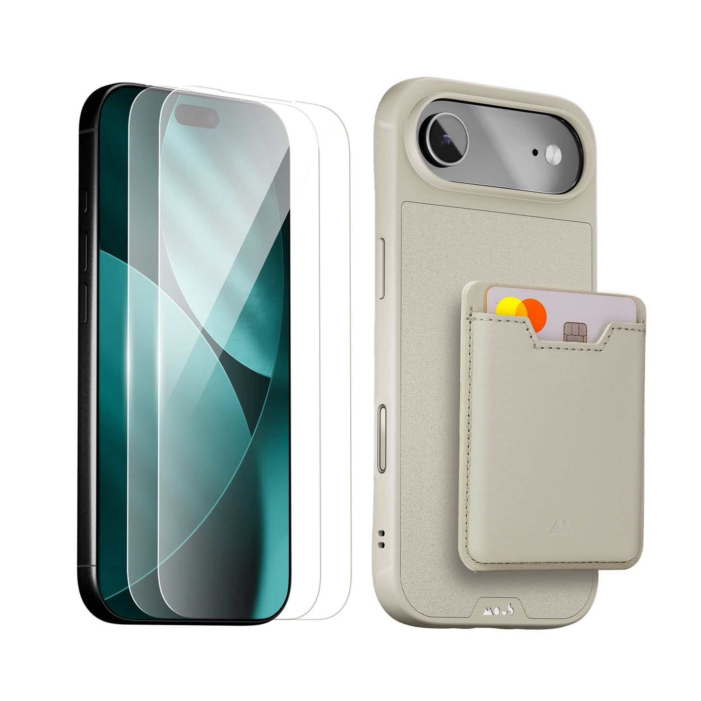 Stone Protective Case, Screen Protector and Card Wallet - Apple Starter Kit